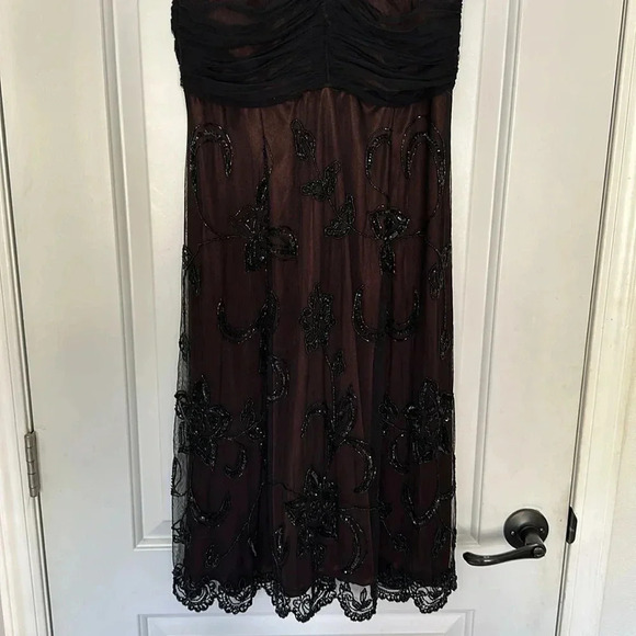 Vintage Y2K Stenay Beaded & Sequined Cocktail Dress Sz 10 - Picture 3 of 11